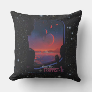 Coussin TRAPPIST-1 Système Planète 1e rétro tourisme spati