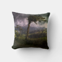 Tree Blowing in the Wind During a Thunder Storm