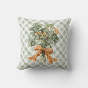 Coussin Trèfle à quatre feuilles de la Saint-Patrick