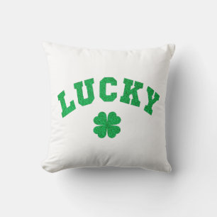 Coussin Trèfle Chanceux Saint-Patrick
