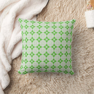 Coussin Treillis Marocain Citron - Motif à Engrenages Quat