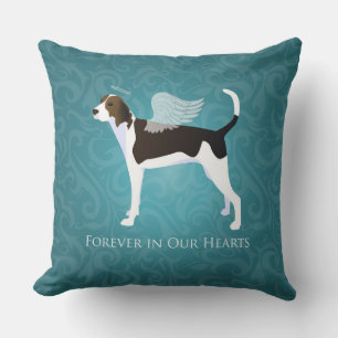 Coussin Trek Walker Coonhound Animal Memorial Angel Dog