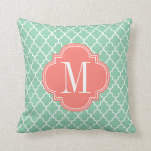 Coussin Trellis marocain en bon état de tuiles d'obscurit