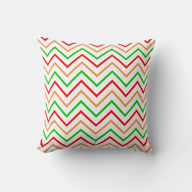 Coussin Trendy Bright Chevron Pattern (Recto)