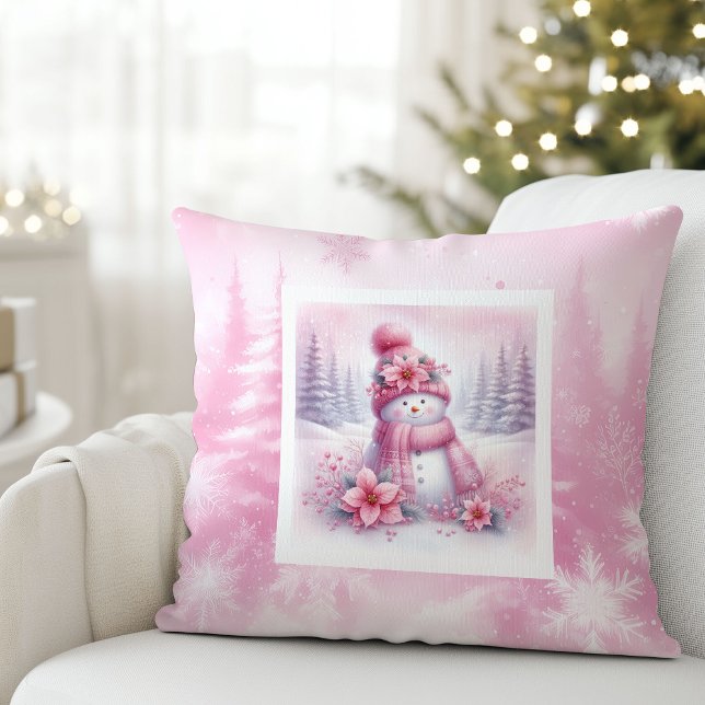 Coussin Trendy Pinkmas Cozy Winter Forest Kids Gift Pillow (Trendy Pinkmas Cozy Winter Forest Kids Gift Pillow

)
