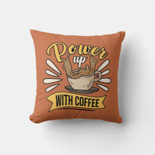 Coussin Très Cool et Mignon Café ou Java