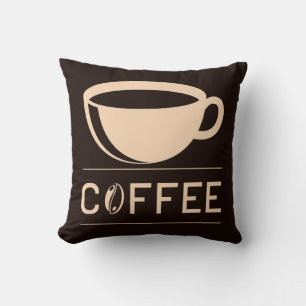 Coussin Très Cool et Mignon Café ou Java