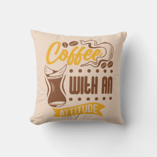 Coussin Très Cool et Mignon Café ou Java