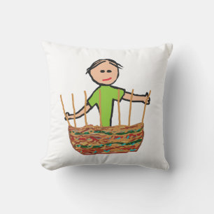 Coussin Tressage de panier