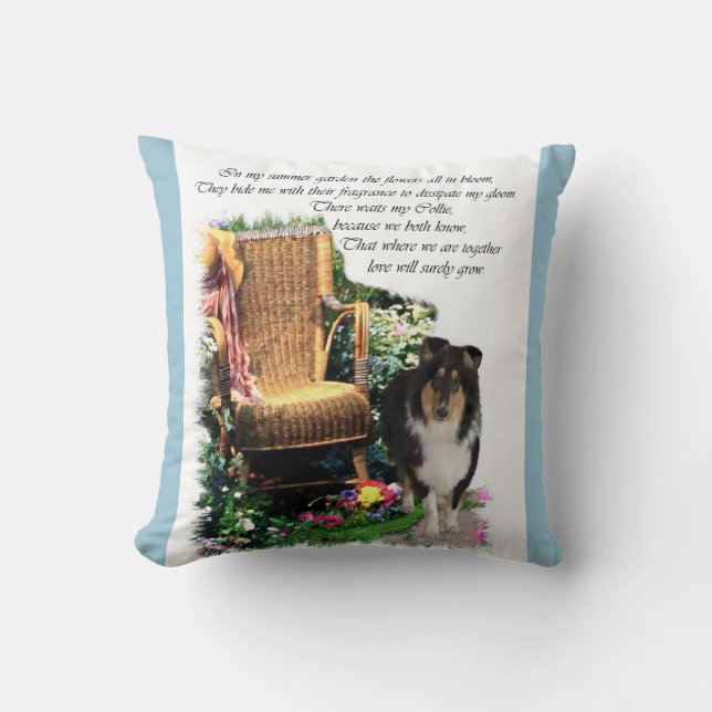 Coussin Tri Color Collie Art Cadeaux (Recto)