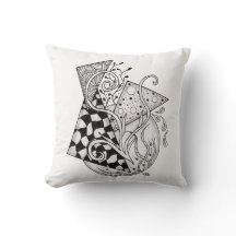 Triangle floral, dessin de Tangle -