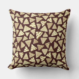 Coussin Triangles 240121 - Tons de chocolat