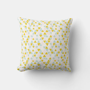 Coussin Triangles Arrière - plan couleur personnalisée