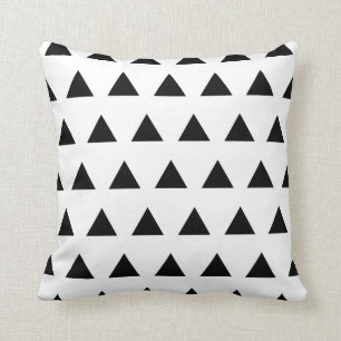 Coussin Triangles blanc et noir