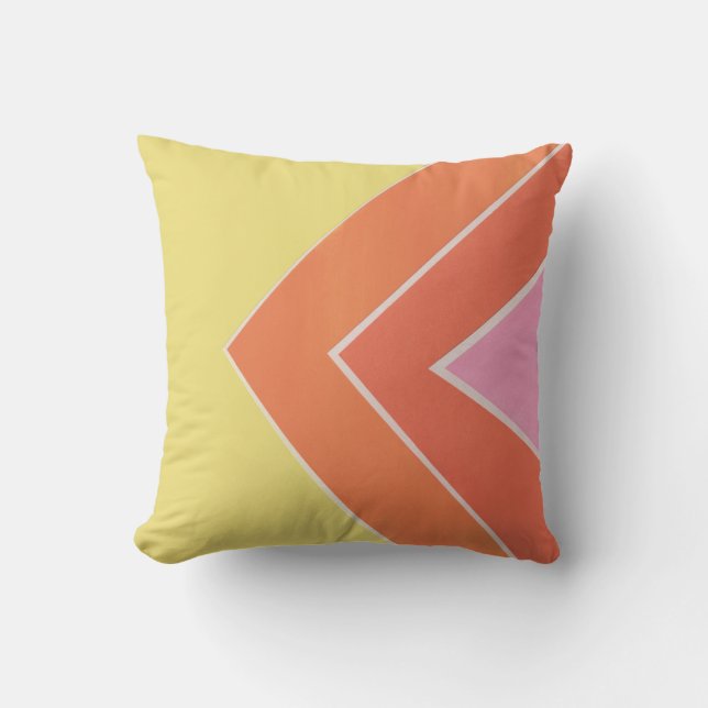 Coussin Triangles Citrus (Recto)