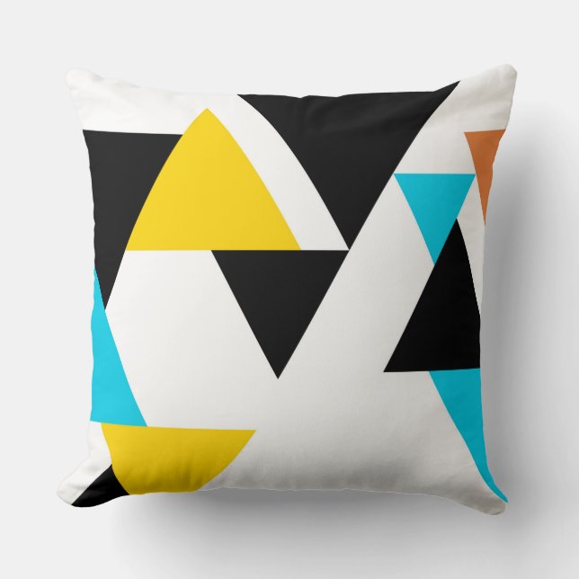 Coussin triangles Cool, unique, tendance, urbain, moderne (Recto)