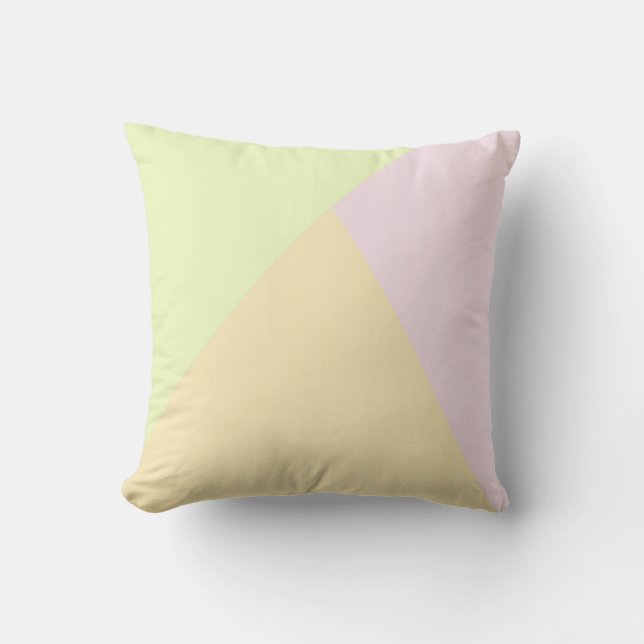 Coussin triangles géométriques modernes et élégants (Recto)
