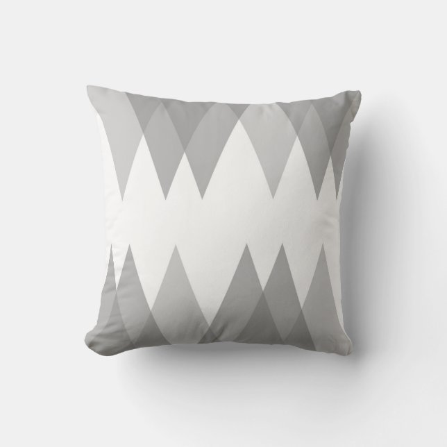 Coussin Triangles gris (Recto)