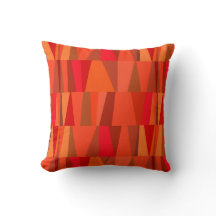 Triangles modernes du milieu du siècle| rouge oran