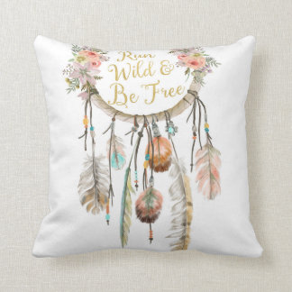 Coussin tribal de crèche de plume de Boho