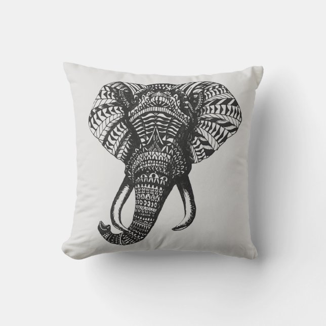 Coussin tribal d'éléphant (Recto)
