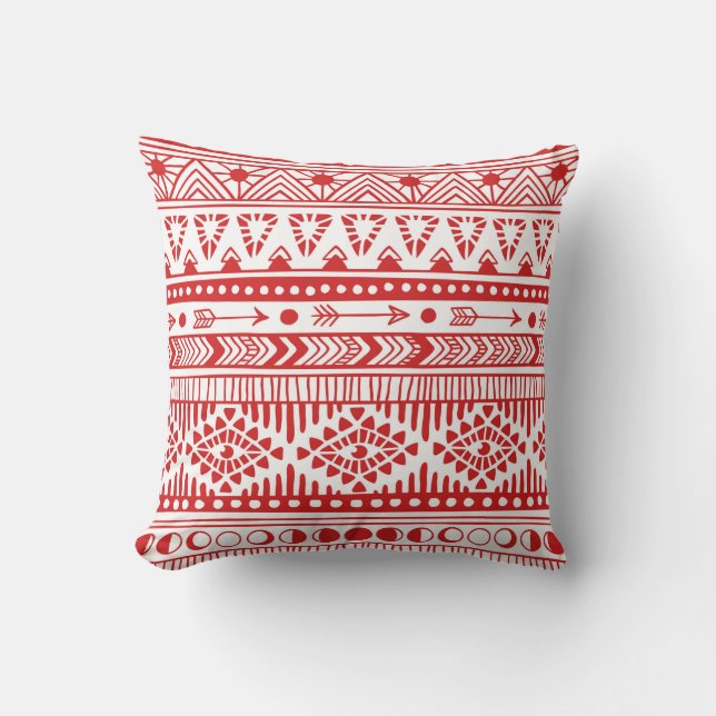 Coussin Tribal ethnique sans frontières motif 7 (Recto)