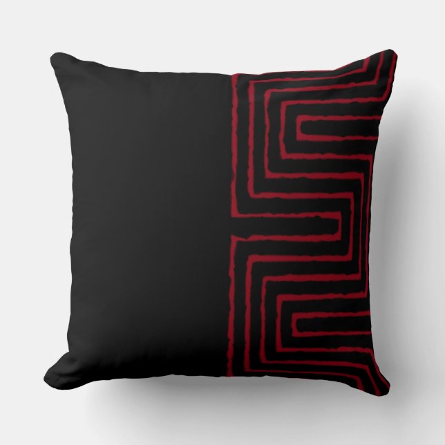 Coussin Tribal Maze Boud Clod Motif Africain (Recto)