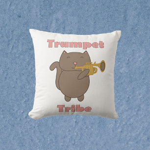 Coussin Tribu de la Trompette Chat Musicien