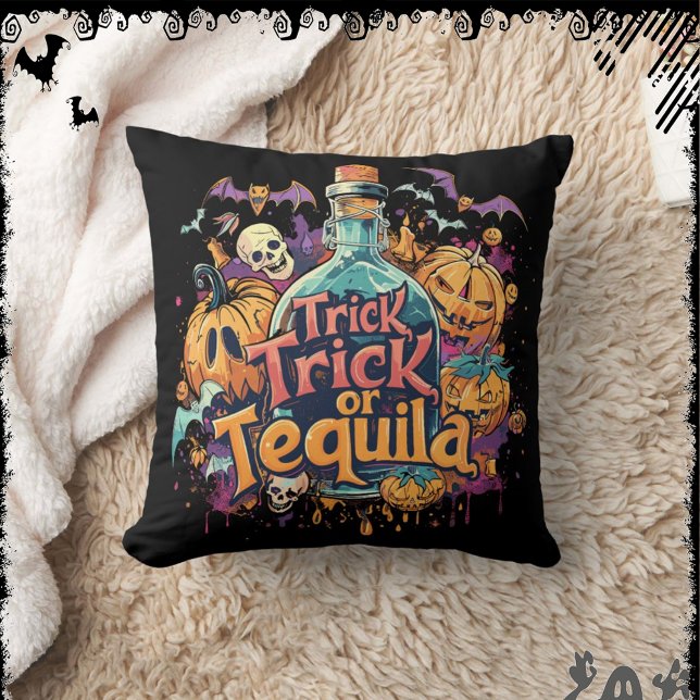 Coussin Trick or Tequila | ExDesigner | Halloween (Créateur téléchargé)