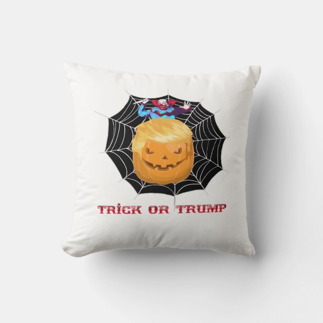 Coussin Trick Ou Halloween Clown effrayant (Recto)