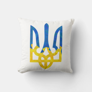 Coussin Trident ukrainien polygonal faible