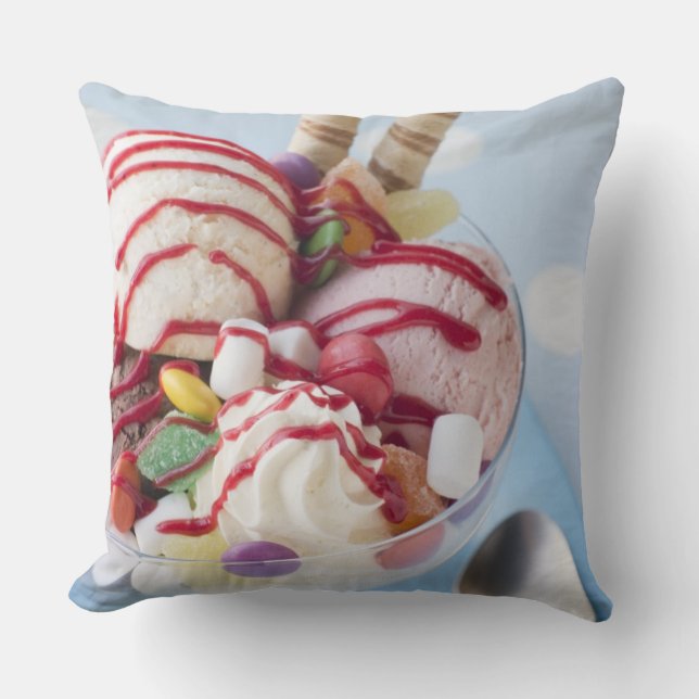 Coussin Trio de crème glacée et de parfait doux (Recto)