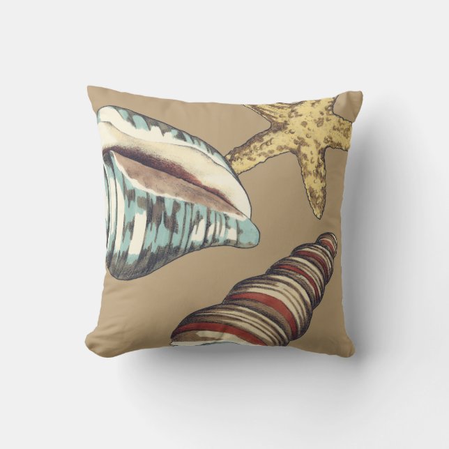 Coussin Trio Shell sur Khaki (Recto)