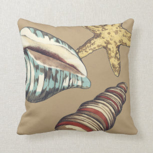 Coussin Trio Shell sur Khaki