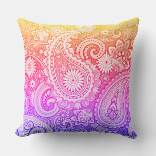 Coussin Trippy Hippy Retro Paisley