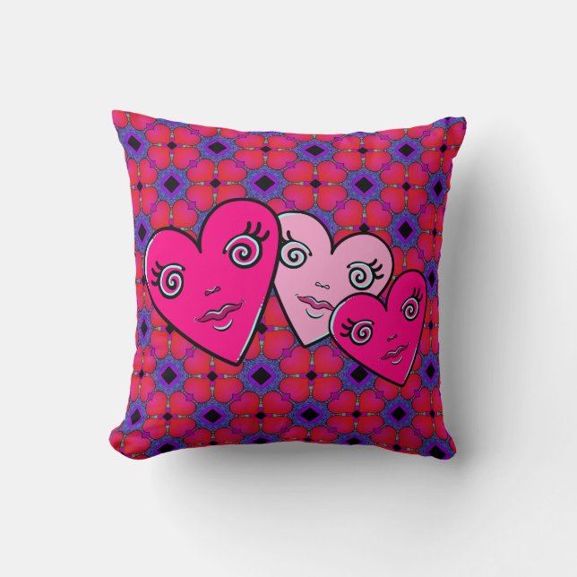 Coussin Trois coeurs (Recto)