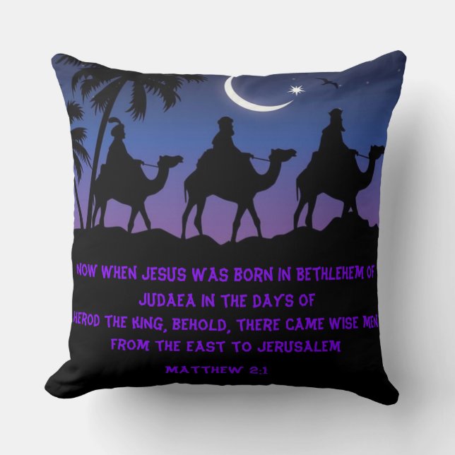 Coussin Trois hommes sages (Recto)