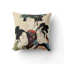 Trois jeunes hommes ou femmes par Utamaro Kitagawa