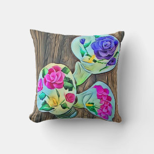 Coussin Trois Joyeuses Lilys Jetez L'Oreiller