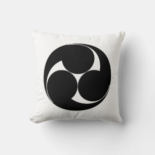 Coussin Trois tourbillons sens horaire (Sugaki)