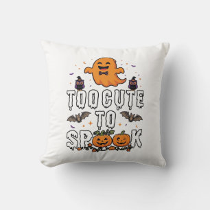Coussin Trop Mignon Spook Halloween Citrouilles Fantômes O