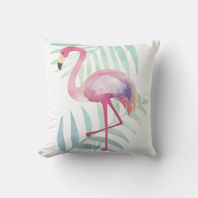 COUSSIN tropical de Flamant rose (Recto)