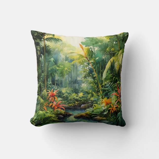 Coussin Tropical Forest (Recto)