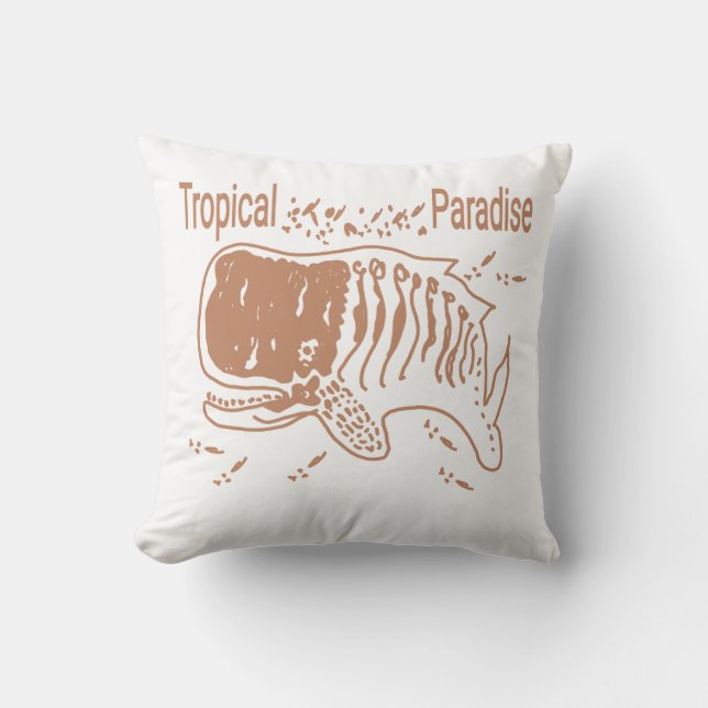 Coussin Tropical Paradise Pottwal wal (Recto)