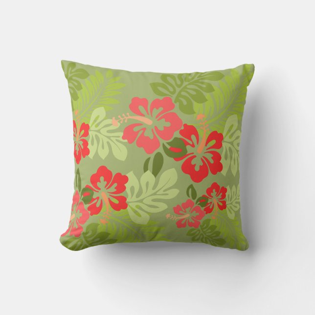 Coussin Tropique hawaïen (Recto)