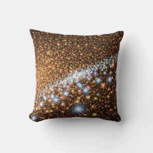 Coussin Trou noir d'Andromède, étoiles bleues - Concept d'