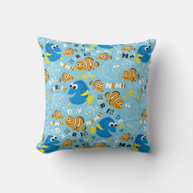 Coussin Trouver Nemo| Motif Dory et Nemo (Recto)