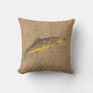 Coussin Truite Brown de pêche de mouche
