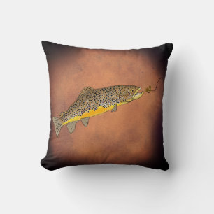 Coussin Truite Brown du ruisseau Fly