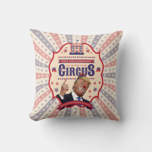 Coussin Trump est un clown - Poster Vintage du cirque